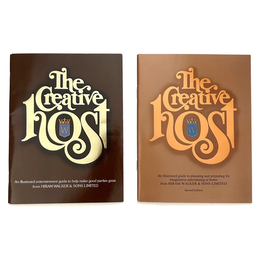 Vintage Hiram Walker The Creative Host Cocktail and Food Pairing Recipe Booklets